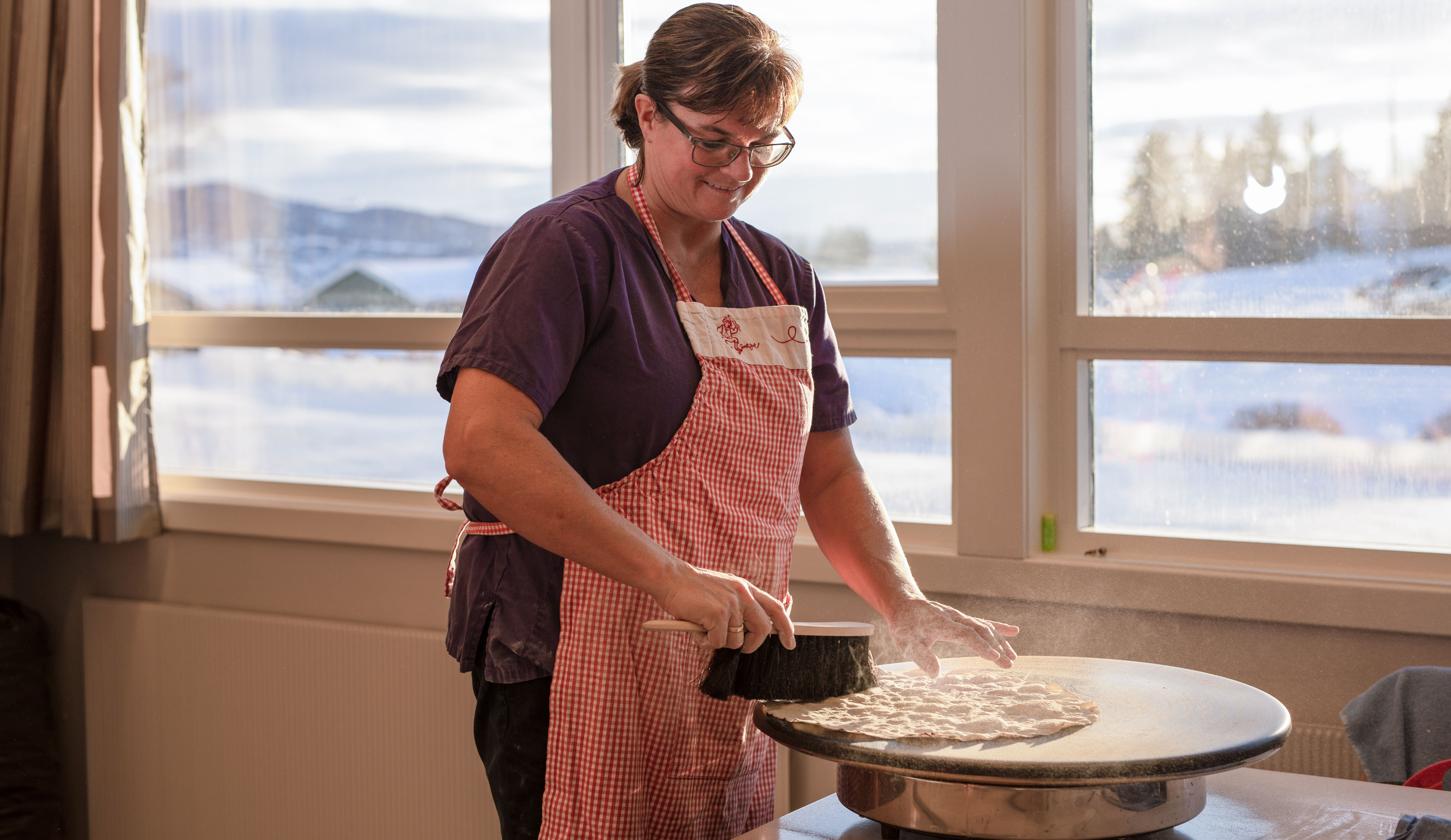 bake på steketakke